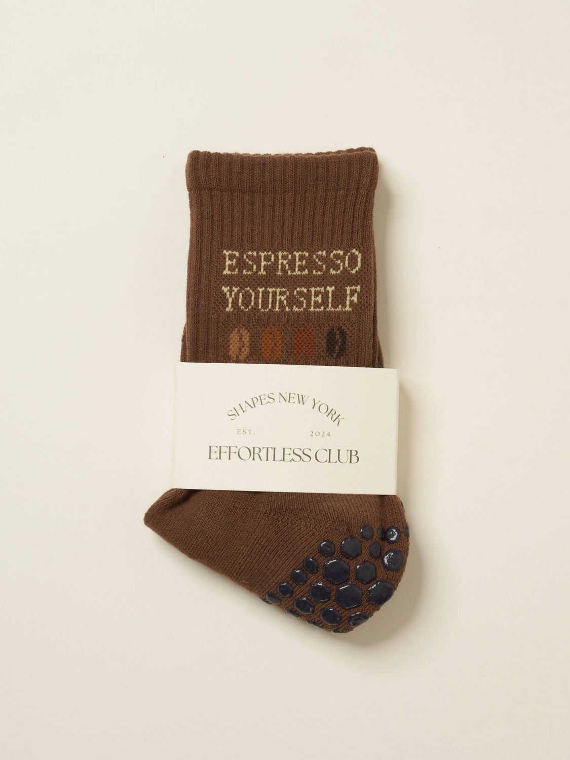 ☕︎ Coffee Lover Grip Sock, Pilates Socks