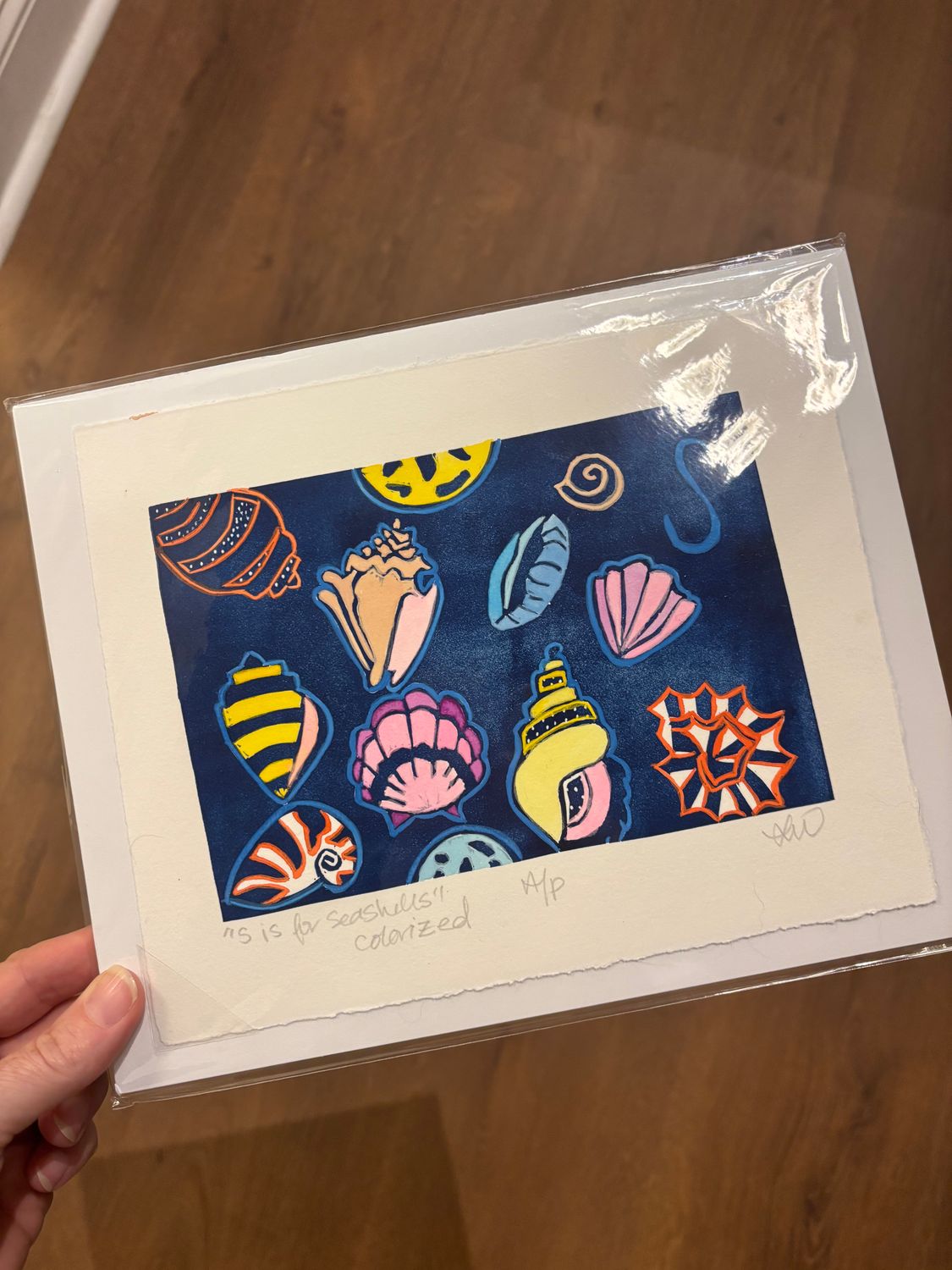 S is for Seashells Print