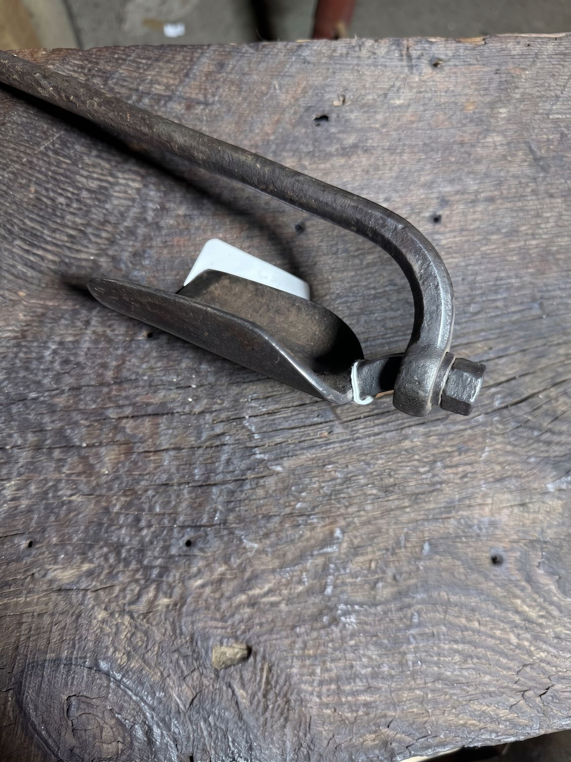 Antique All Metal Gutter Adze Curved Stamped
