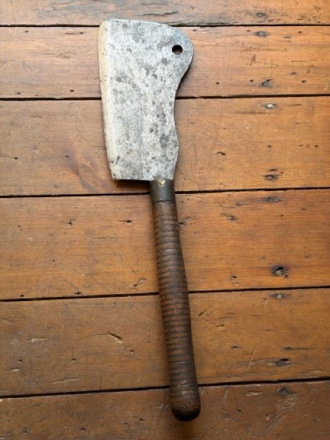 Antique Mid-1800s J. SNYDER Lancaster County PA Giant 7lb Cow &amp; Hog Splitter Cleaver