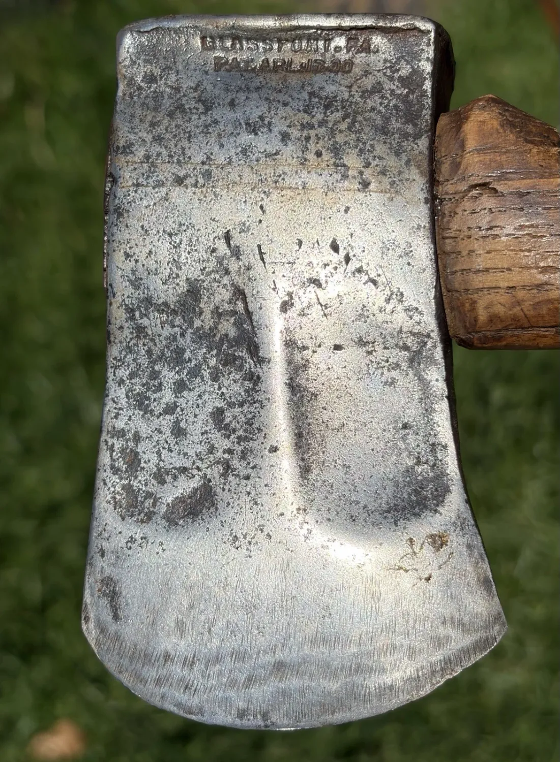 Antique 1900 A.A. &amp; T. Co. Mini Pack &amp; Camp Hatchet w/ Phantom Bevels – Made in USA
