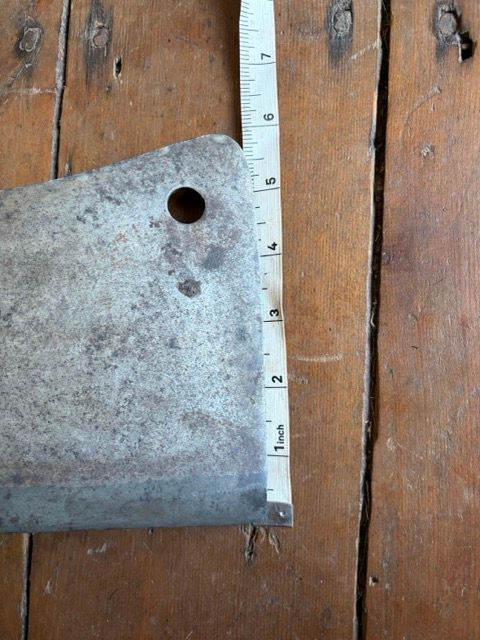 Antique Early 1800s Wm. Beatty Edge Tool Co. No. 8 Full-Tang Meat Cleaver – Philadelphia Stamp