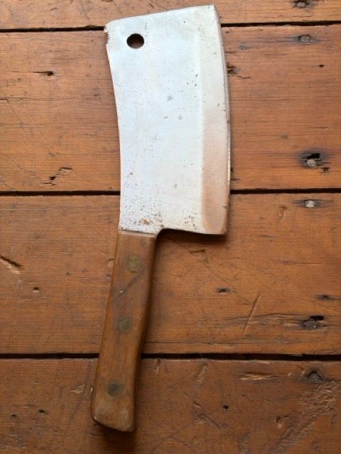 Vintage Foster Bros. No. 2190 Heavy Meat Cleaver – High-Carbon Ultra-Hard Steel (Tested 88–92 Rockwell)