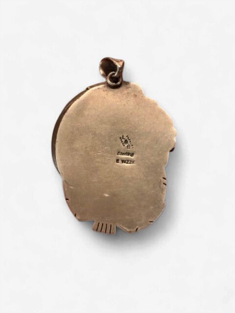 Master Silversmith Bear Claw &amp; Sterling Turquoise Statement Pendant