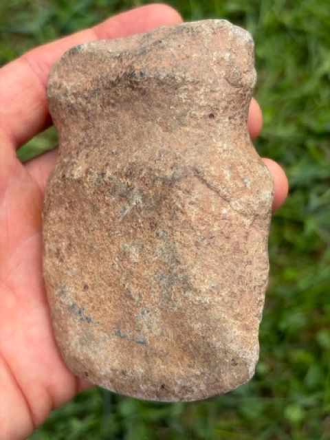 Ancient Native American Small Full-Grooved Stone Axe / Hatchet Head | Prehistoric Artifact