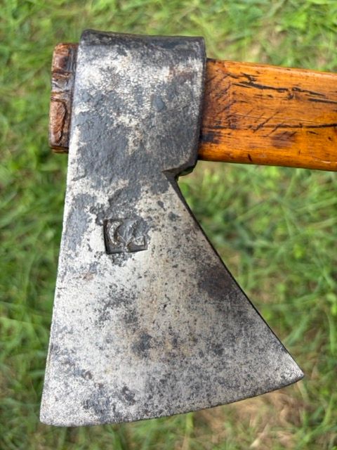 Antique CG Stamped Iron Trade Axe / Tomahawk | Hand-Forged Frontier Artifact