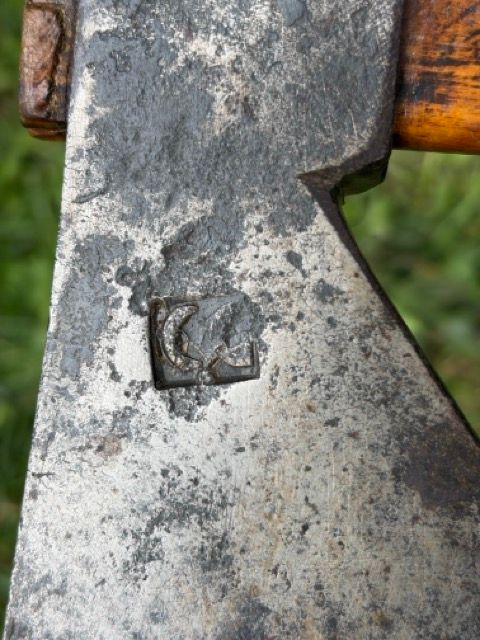 Antique CG Stamped Iron Trade Axe / Tomahawk | Hand-Forged Frontier Artifact