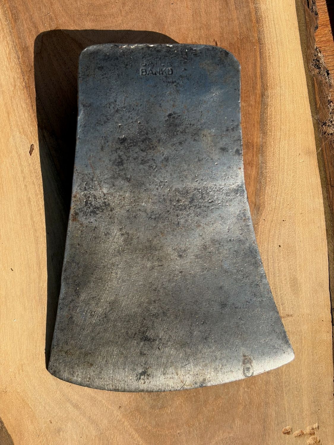 Vintage Säter Banko 4.5 lb Swedish Steel Tassie Pattern Axe Head | Made in Sweden