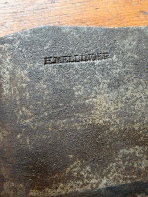 Antique H. Mellinger Forged Steel Hog Splitter – Rare 19th-Century Heavy Commercial Butcher Cleaver