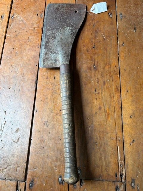 Antique Spear &amp; Jackson Forged Steel Hog Splitter – Heavy Commercial Butcher Cleaver