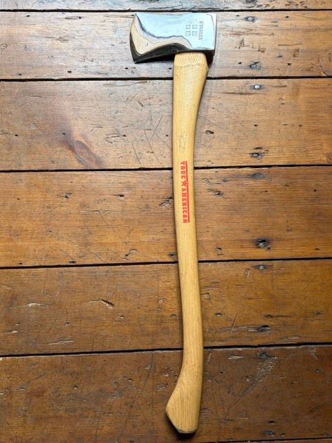 Vintage Stanley Four Square Boy’s Axe – Embossed Heart Stamp Pattern – Fully Polished Restored Head