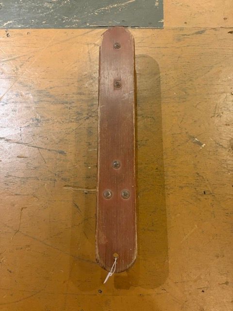 Vintage 1950s Custom "Split-Skate" Skateboard – Repurposed Metal Roller Skate Board