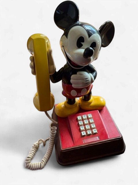 Vintage 1970s AT&amp;T Western Electric Mickey Mouse Push-Button Landline Telephone