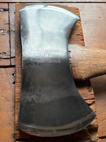 Vintage Kelly Axe &amp; Tool Co. True Temper FLINT EDGE Double Bit Axe – Hand-Forged Charleston, WV Logging Axe