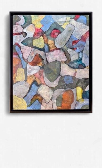 Accumulation of the Imperfect" by Paul Macht – Original Acrylic &amp; Charcoal Framed Art