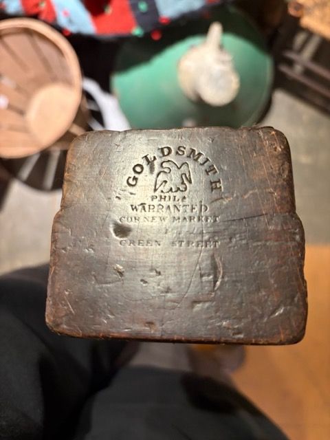 Antique Mid-19th Century Goldsmith Eagle-Stamped Wooden Molding Plane (Philadelphia, PA)