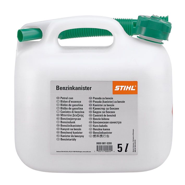 Bidon essence 5L transparent