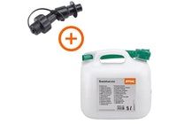 Bidon essence 5L transparent avec bec verseur automatique Bidon essence 5L transparent avec bec verseur automatique