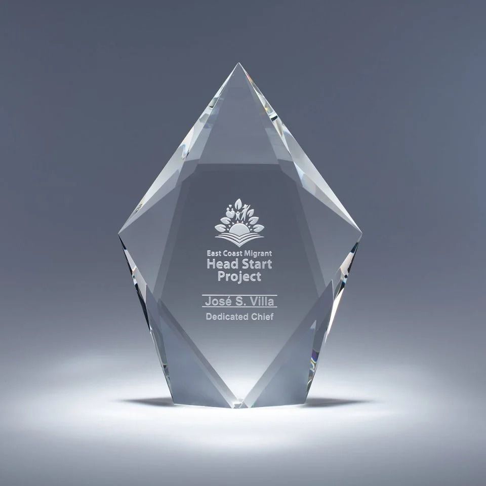 Faceted Sculpta Crystal Award (8