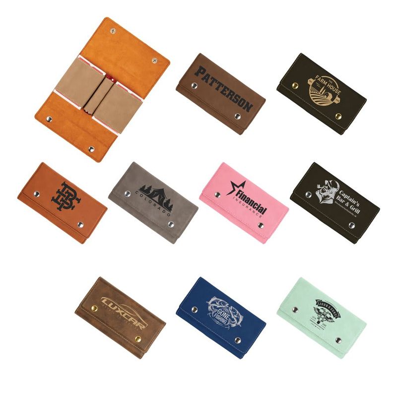Laserable Leatherette Card & Dice Set Laserable Leatherette Card & Dice Set