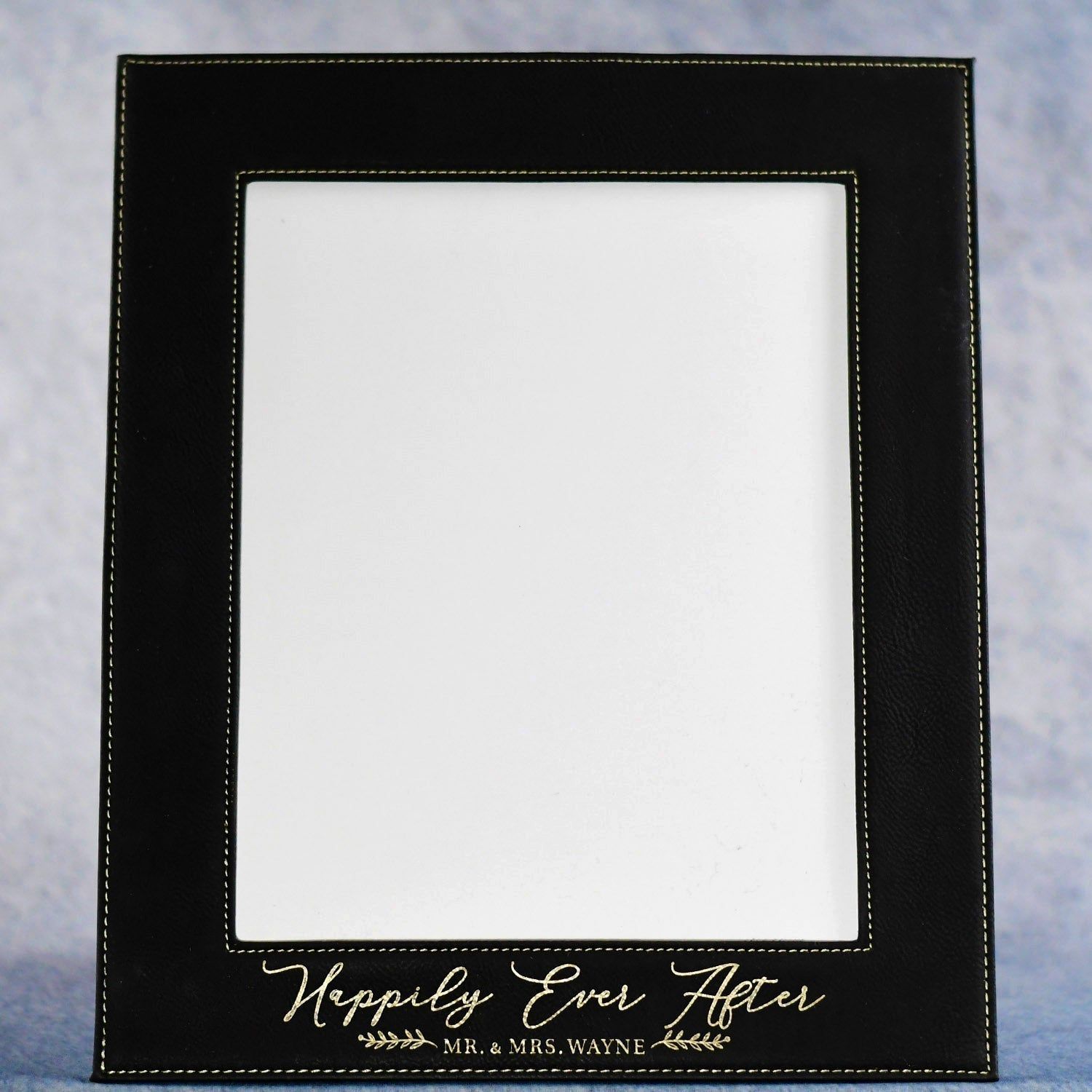 Leatherette Black Picture Frame Leatherette Black Picture Frame