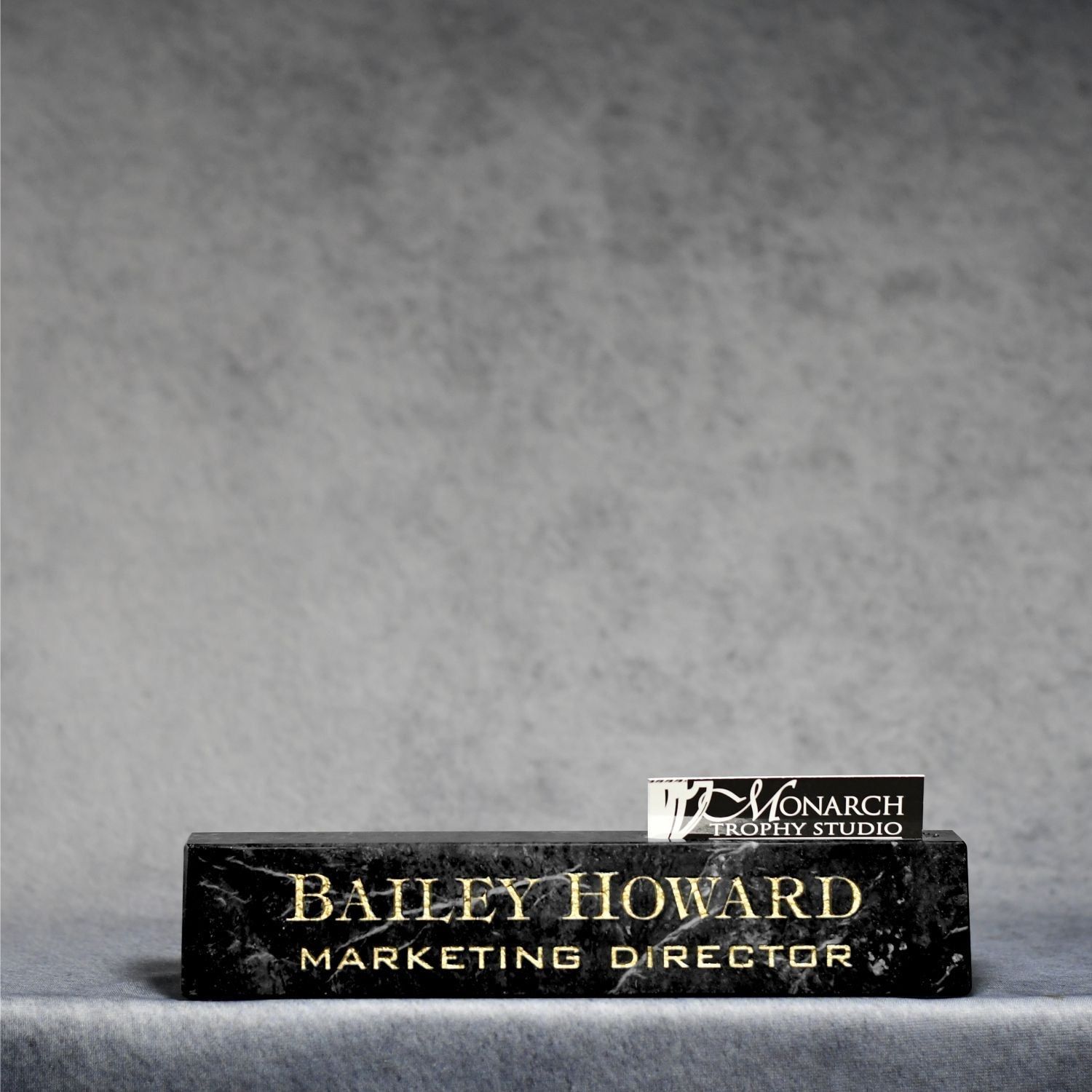 Marble Desk Wedge With Business Card Holder Marble Desk Wedge With Business Card Holder