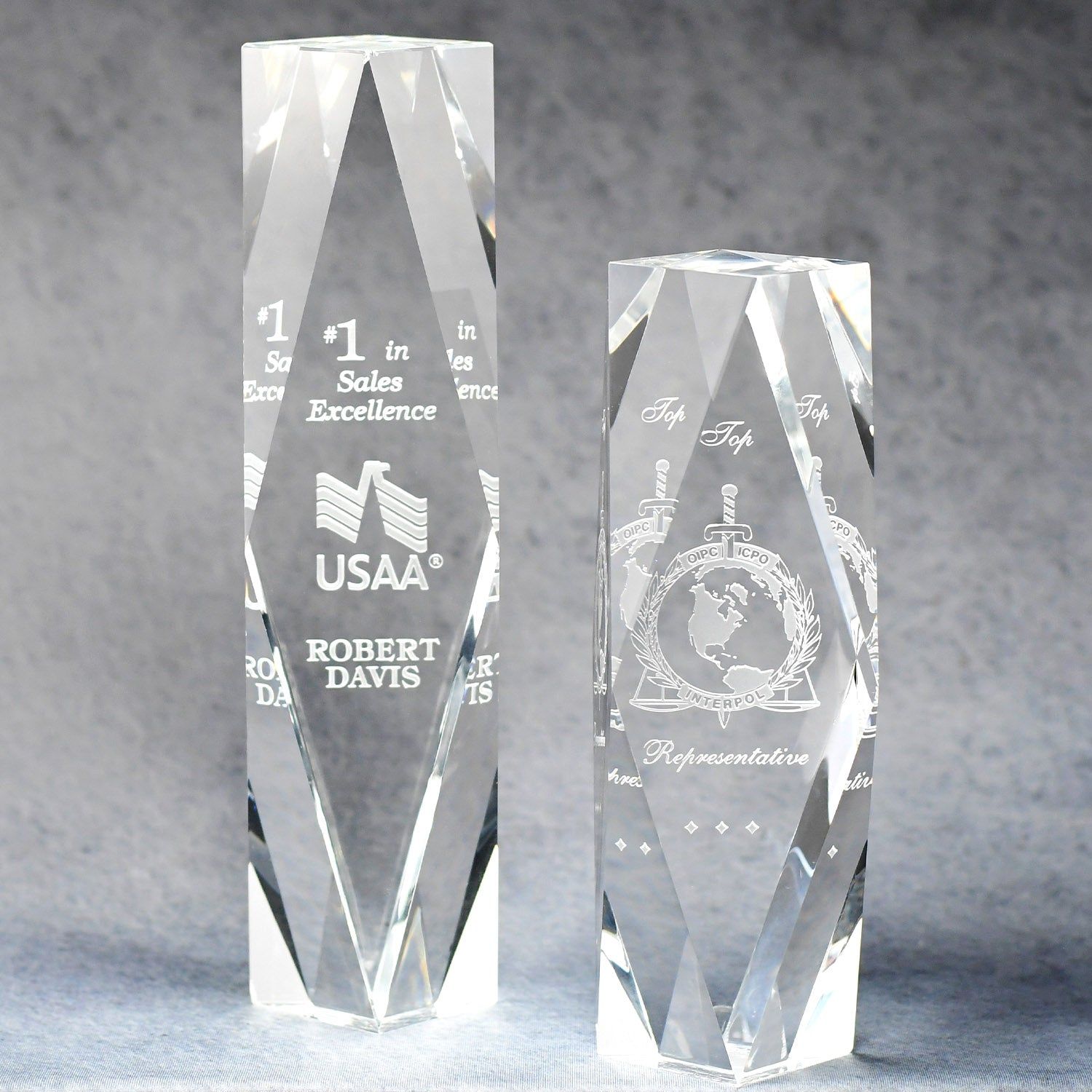 Multi-Faceted Optic Crystal Tower Multi-Faceted Optic Crystal Tower