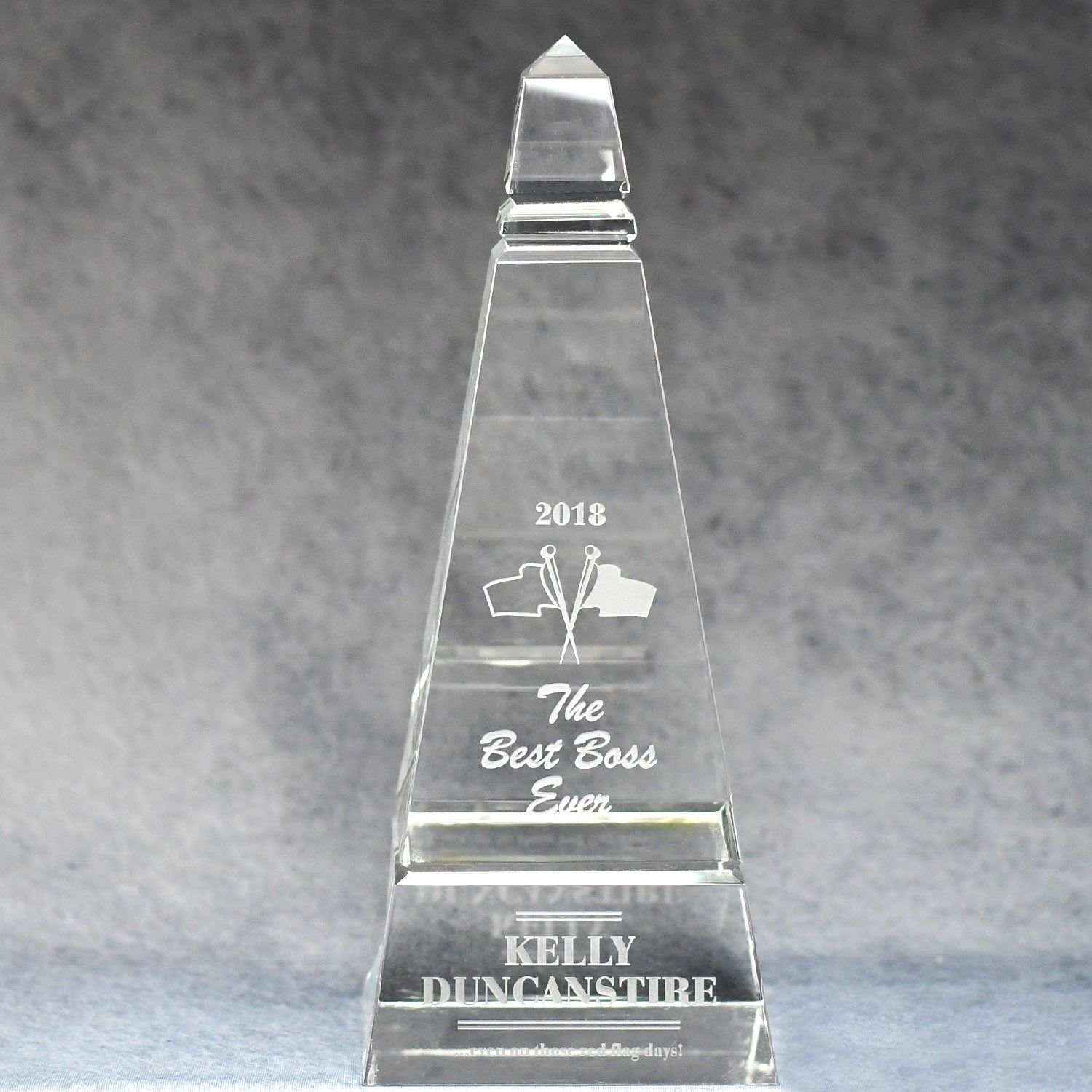 Multi-Faceted Optic Crystal Obelisk Multi-Faceted Optic Crystal Obelisk