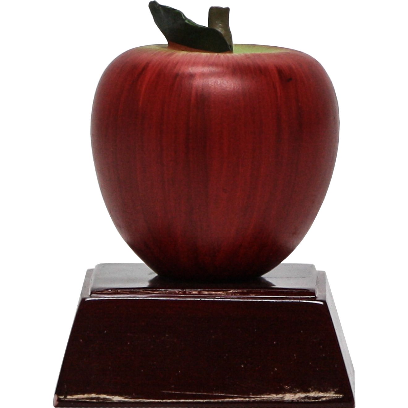Red Resin Apple On Base Red Resin Apple On Base