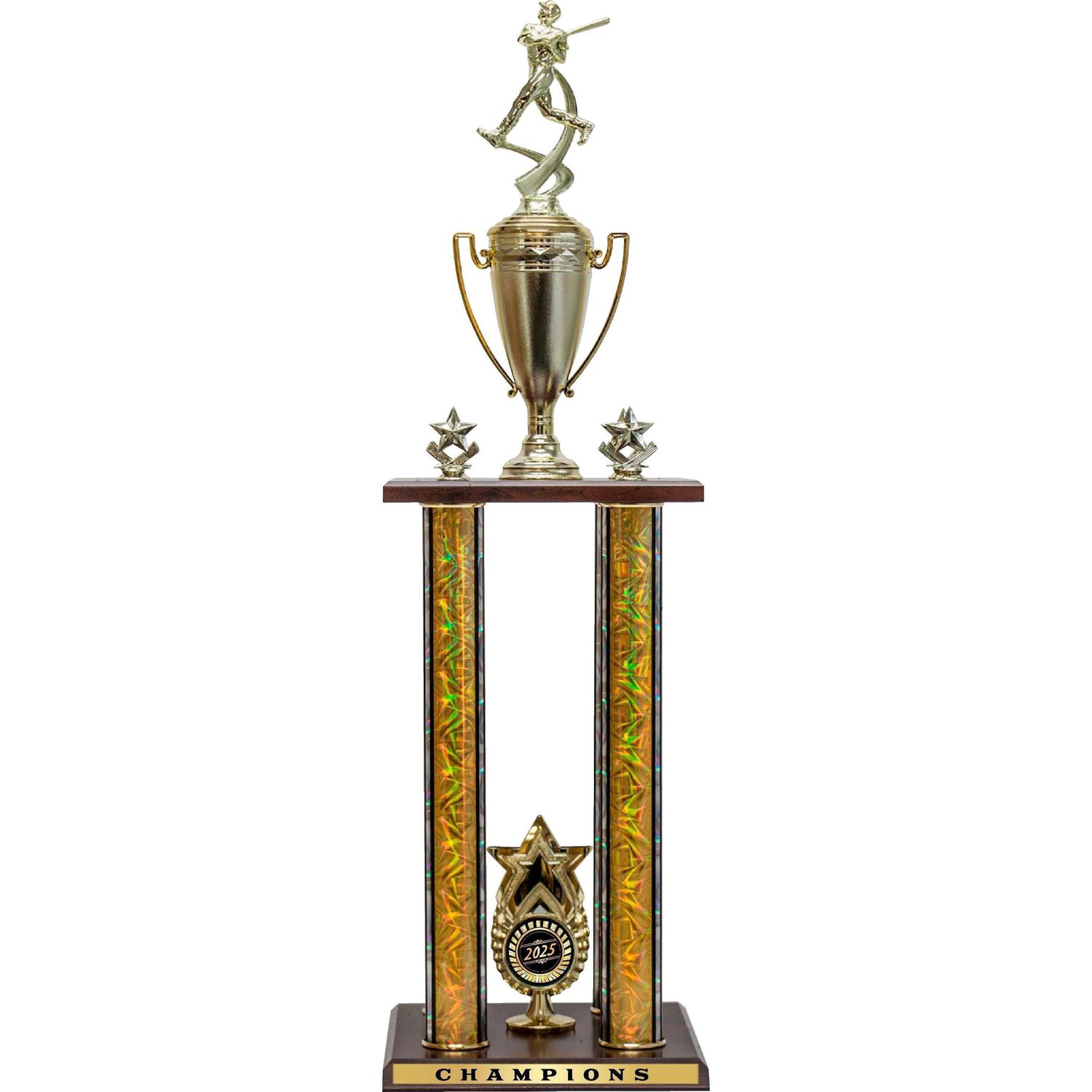 Two-Tier 4 Post Trophy With Star Two-Tier 4 Post Trophy With Star "Exclusive" Star
