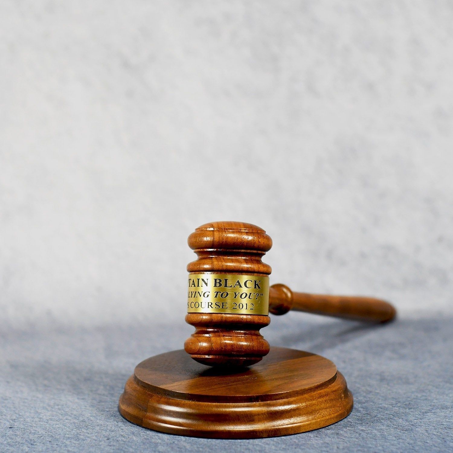 Walnut Gavel With Sounding Block Walnut Gavel With Sounding Block