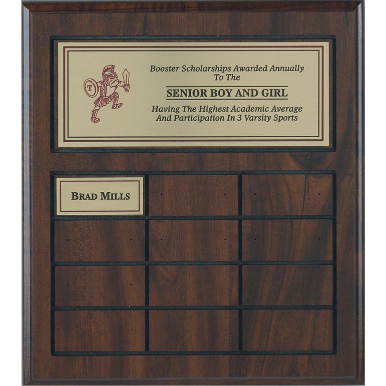 12 Plate, Routed, Perpetual Plaque-12X12 12 Plate, Routed, Perpetual Plaque-12X12
