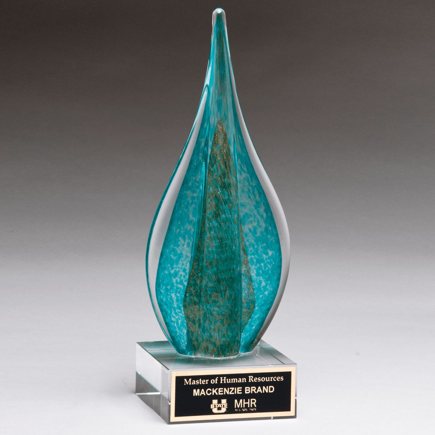 Teal and Gold Metallic Tear Drop Teal and Gold Metallic Tear Drop