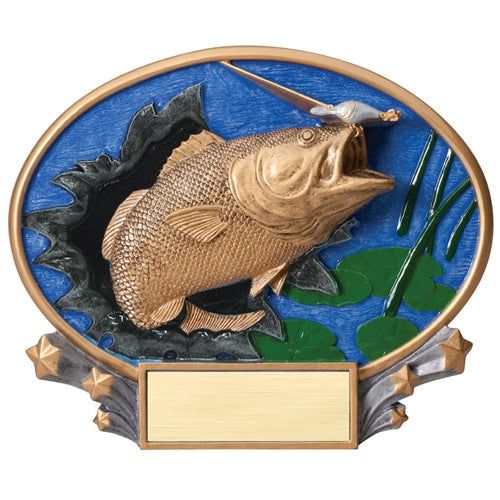 Bass Fishing Burst Thru Silverstone Motion Award Bass Fishing Burst Thru Silverstone Motion Award