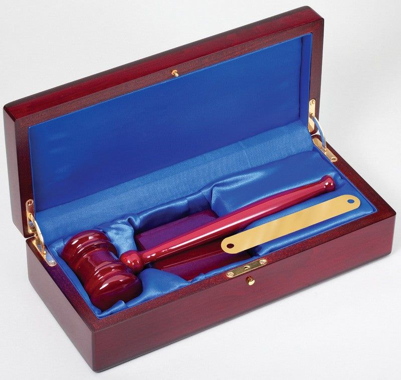 Rosewood Piano Finish Gavel Gift Box Set Rosewood Piano Finish Gavel Gift Box Set