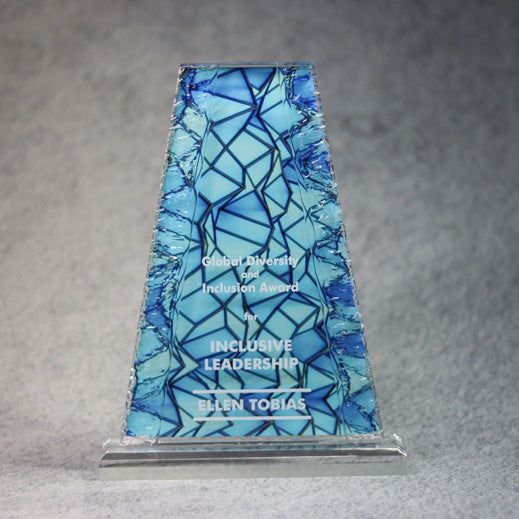 Acrylic Tower With Crinkle Edge Acrylic Tower With Crinkle Edge