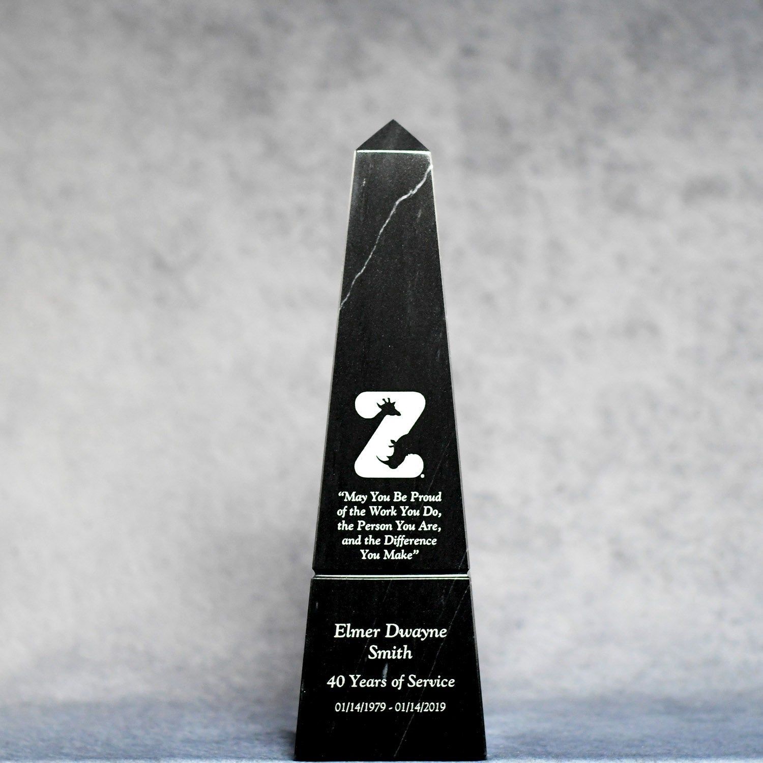 Black Marble Obelisk Black Marble Obelisk