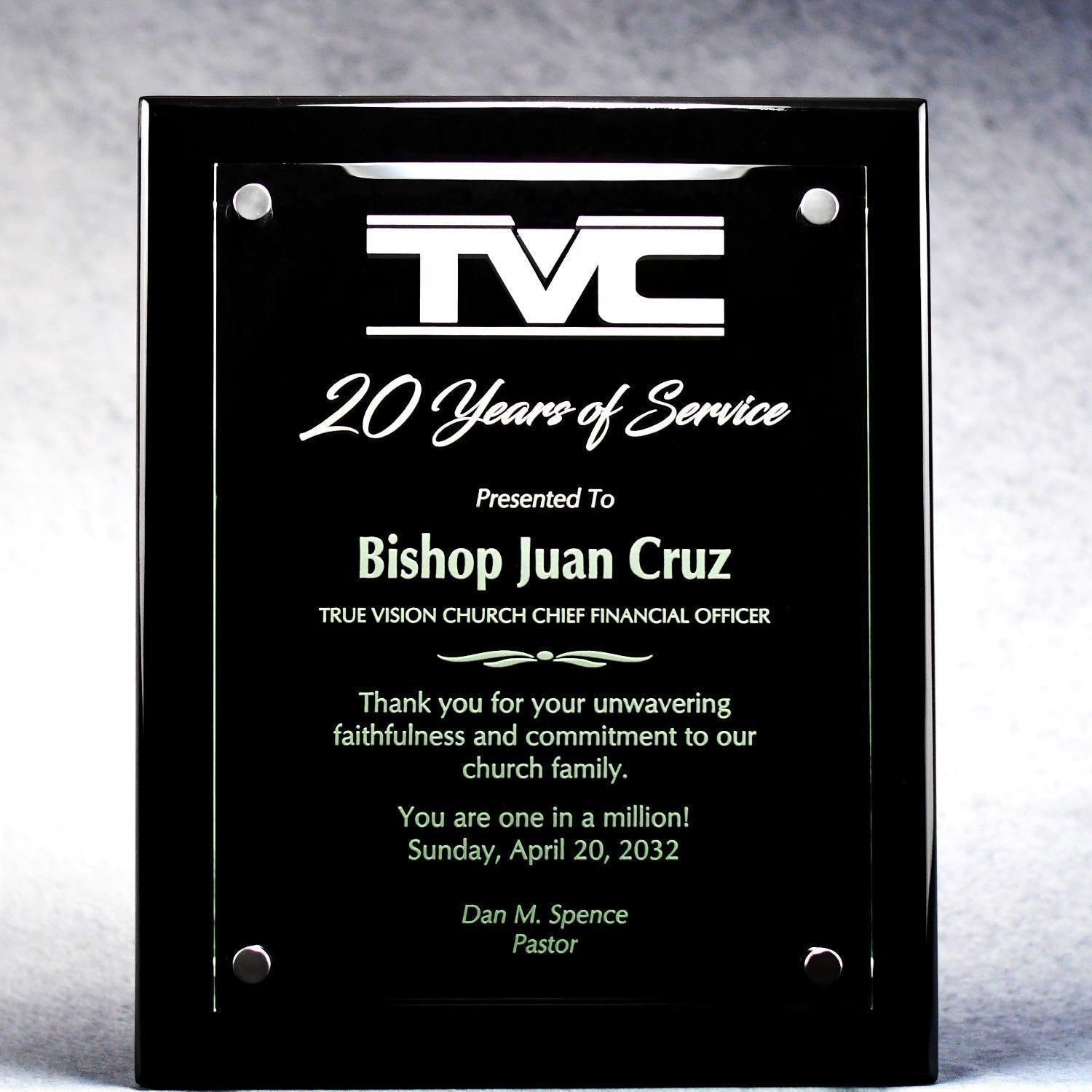 Cantebury Hi-Gloss Ebony Plaque with Floating Glass Panel Cantebury Hi-Gloss Ebony Plaque with Floating Glass Panel