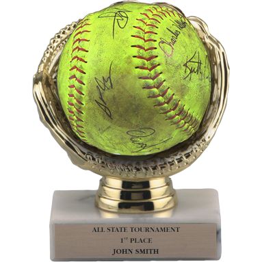 Commemorative Softball Display Award Commemorative Softball Display Award