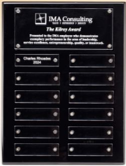 Black High Gloss Perpetual Plaque with Acrylic Plates Black High Gloss Perpetual Plaque with Acrylic Plates