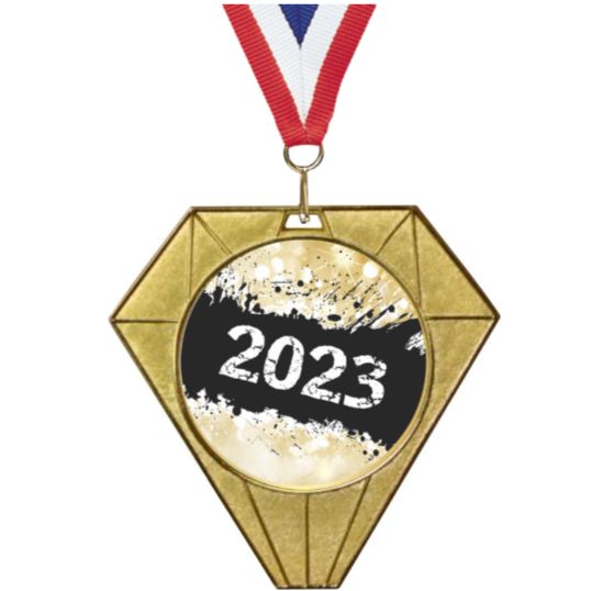 Exclusive Jewel Medal With Round Insert Exclusive Jewel Medal With Round Insert