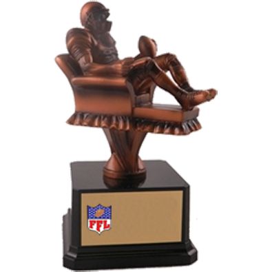 Fantasy Football Armchair QB Trophy Fantasy Football Armchair QB Trophy