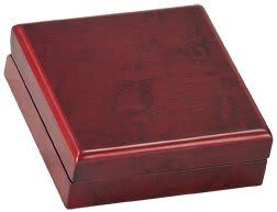 Rosewood Finish Medallion Box Rosewood Finish Medallion Box