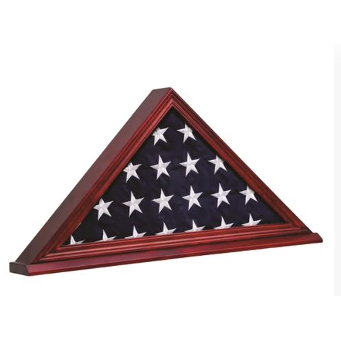 Mahogany Finished Flag Case Mahogany Finished Flag Case
