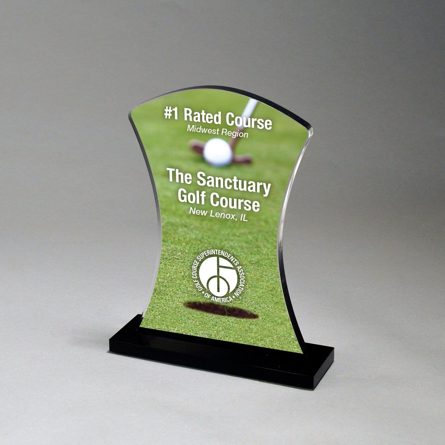 Starfire Acrylic Hour Glass Award Starfire Acrylic Hour Glass Award