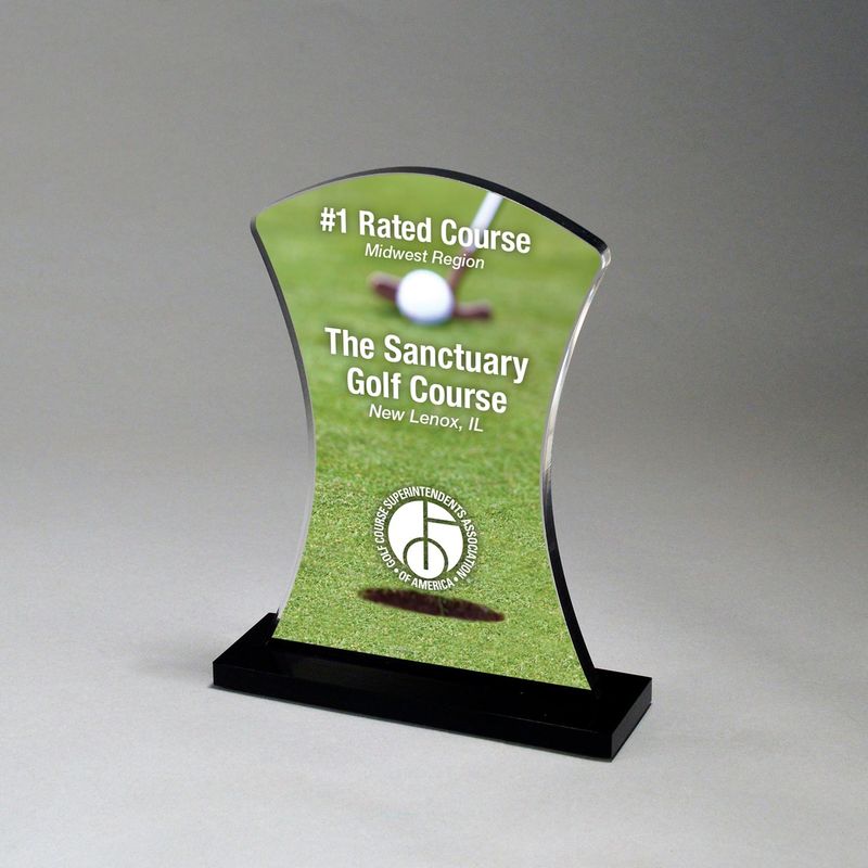 Starfire Acrylic Hour Glass Award Starfire Acrylic Hour Glass Award