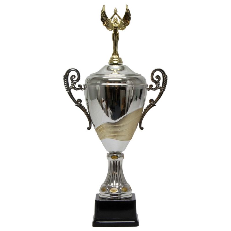 Two-tone Loving Cup w/figure Two-tone Loving Cup w/figure