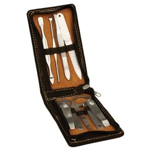 7-Piece Laserable Leatherette Manicure Gift Set 7-Piece Laserable Leatherette Manicure Gift Set