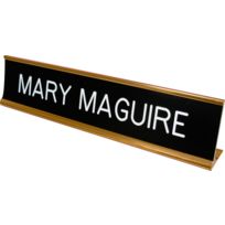 Aluminum Name Plate Holder with Plate Aluminum Name Plate Holder with Plate