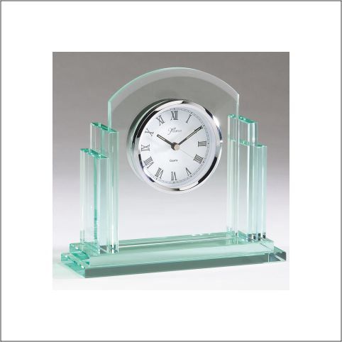Arch Top Glass Desk Clock Arch Top Glass Desk Clock
